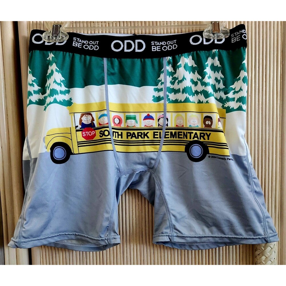 Be Odd South Park Boxer Briefs Men's Size Large School Bus Underwear